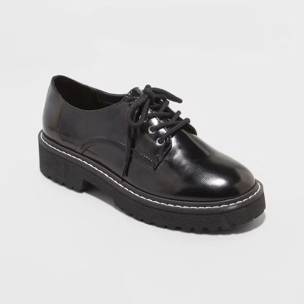 Women's Faith Platform Oxfords - A New Day™ Black | Target