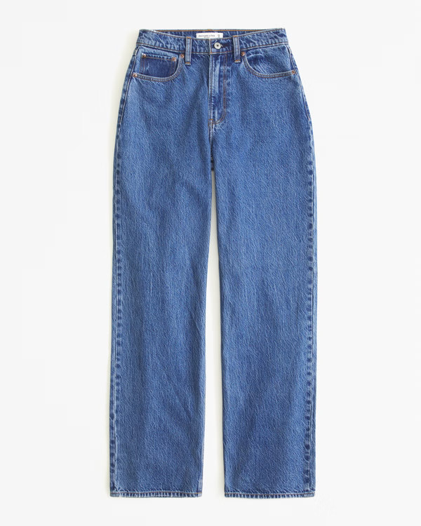 Curve Love High Rise Loose Jean | Abercrombie & Fitch (US)