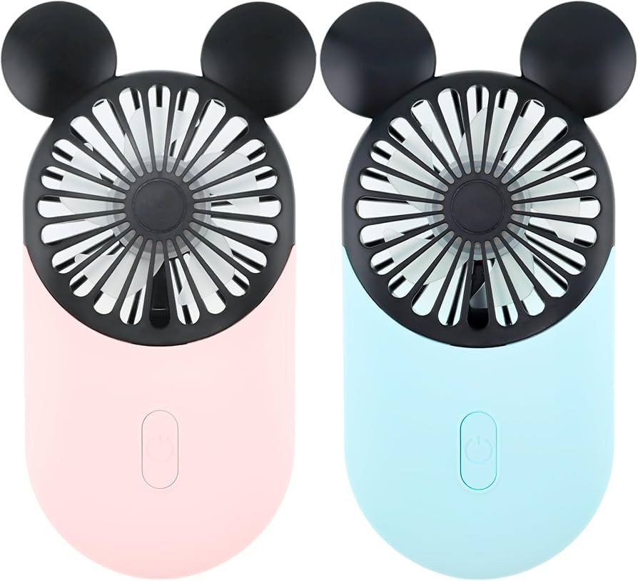 Cute Mouse Personal Mini Fan, Rechargeable Handheld USB Fan, 3 Adjustable Wind Speeds and Wearabl... | Amazon (US)