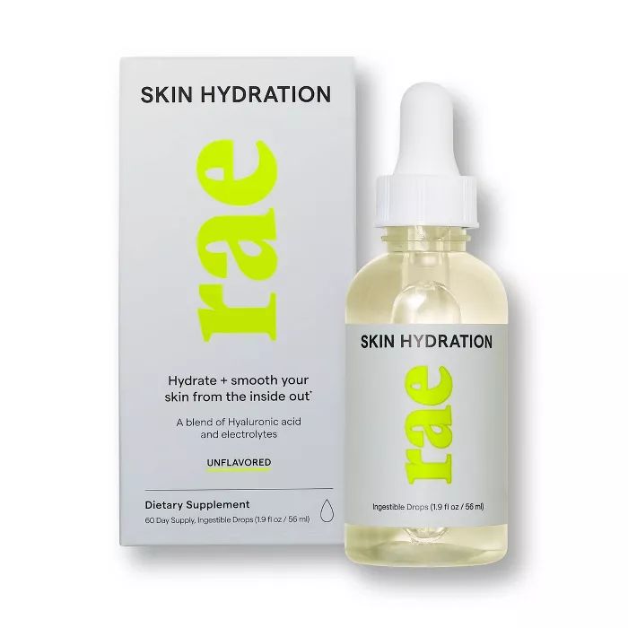 Rae Skin Hydration Ingestible Drops - Unflavored - 1.9 fl oz | Target