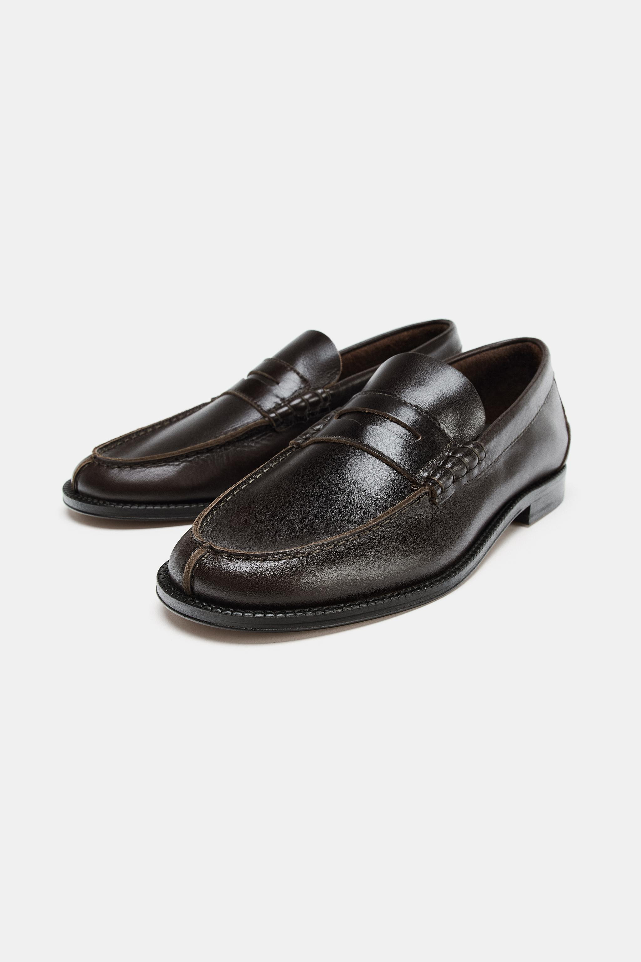 LEATHER LIMITED EDITION LOAFERS | Zara UK