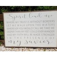 Spirit Lead Me Framed Sign 2x3Oceans Where My Feet May FailLyricsHIllsong UnitedSpiritual SignHandpainted Sign | Etsy (US)