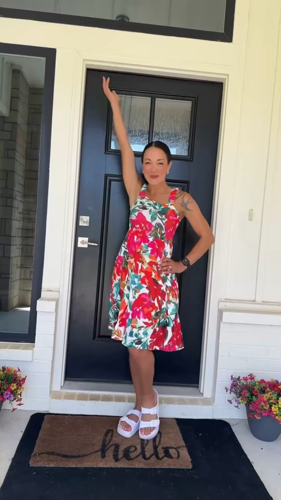 This floral square neck sundress is giving everything for under $10. Soft fabric, real pockets big enough for your phone and keys, and an A-line swing silhouette that’s flattering on curves — I’m wearing a small. Sizes run true. Dress it up with wedges or keep it casual with sneakers. Linked in my LTK!

#LTKootd #LTKgrwm #LTKOver40