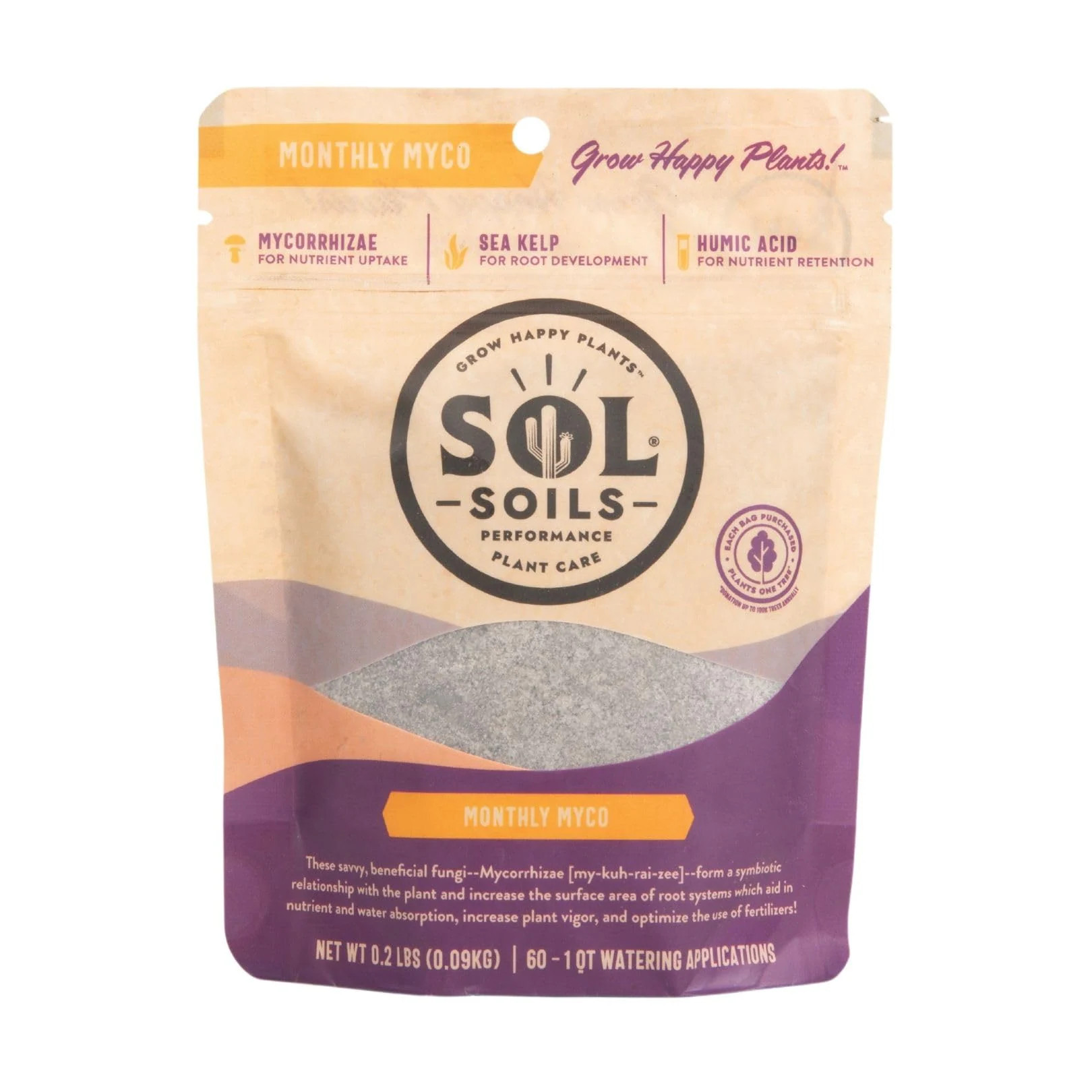 Sol Soils Sol Biotics Monthly Myco - Mycorrhizal Fungi with Beneficial Bacteria (Bacillus Species) to Support Root Health Overall Plant Vigor - Ultra | Lowe's