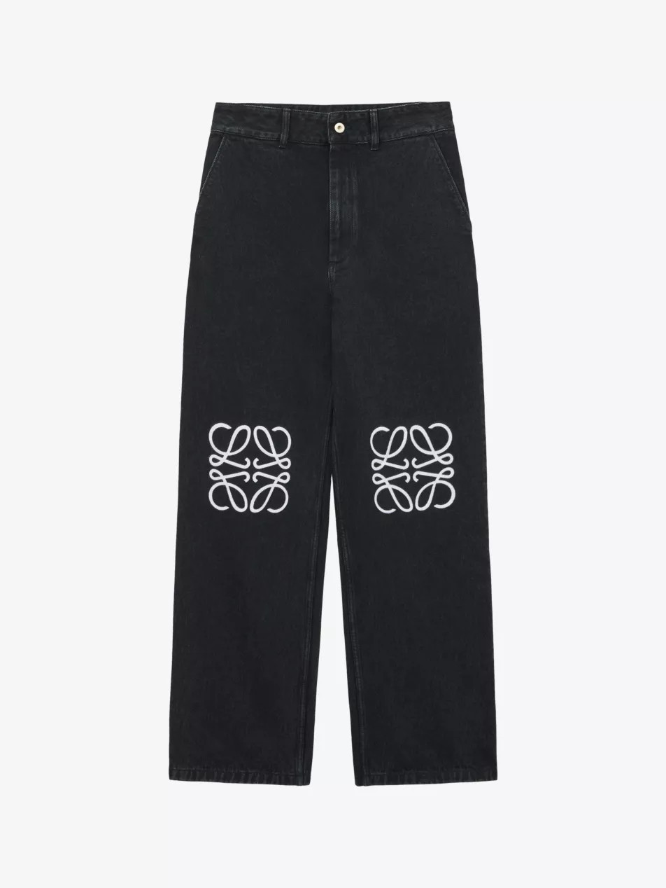 Anagram mid-rise wide-leg jeans | Selfridges