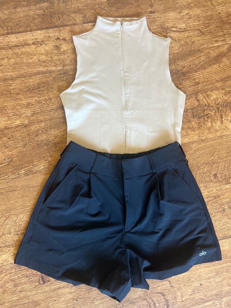 Alo shorts size medium I wish I would have sized down to a small. They are too big in the front. These are so comfortable and can be dressed up or down. The top is from Express. And I will be buying in every color for staples pieces. Golf outfits 
Summer outfit ideas

#LTKfindsunder100 #LTKfitness #LTKstyletip