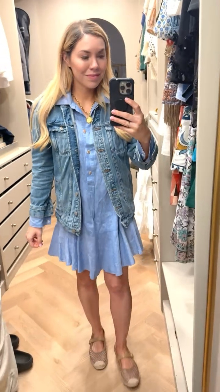 Denim Jacket
Blue Dress
Spring Outfit 

#LTKdayinmylife #LTKSeasonal