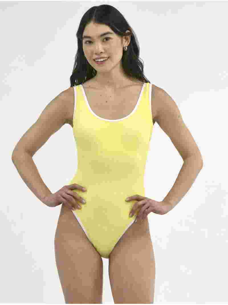 No Boundaries Women's and Women's Plus Crinkle One Piece Swimsuit, Sizes XXS-XXL | Walmart (US)