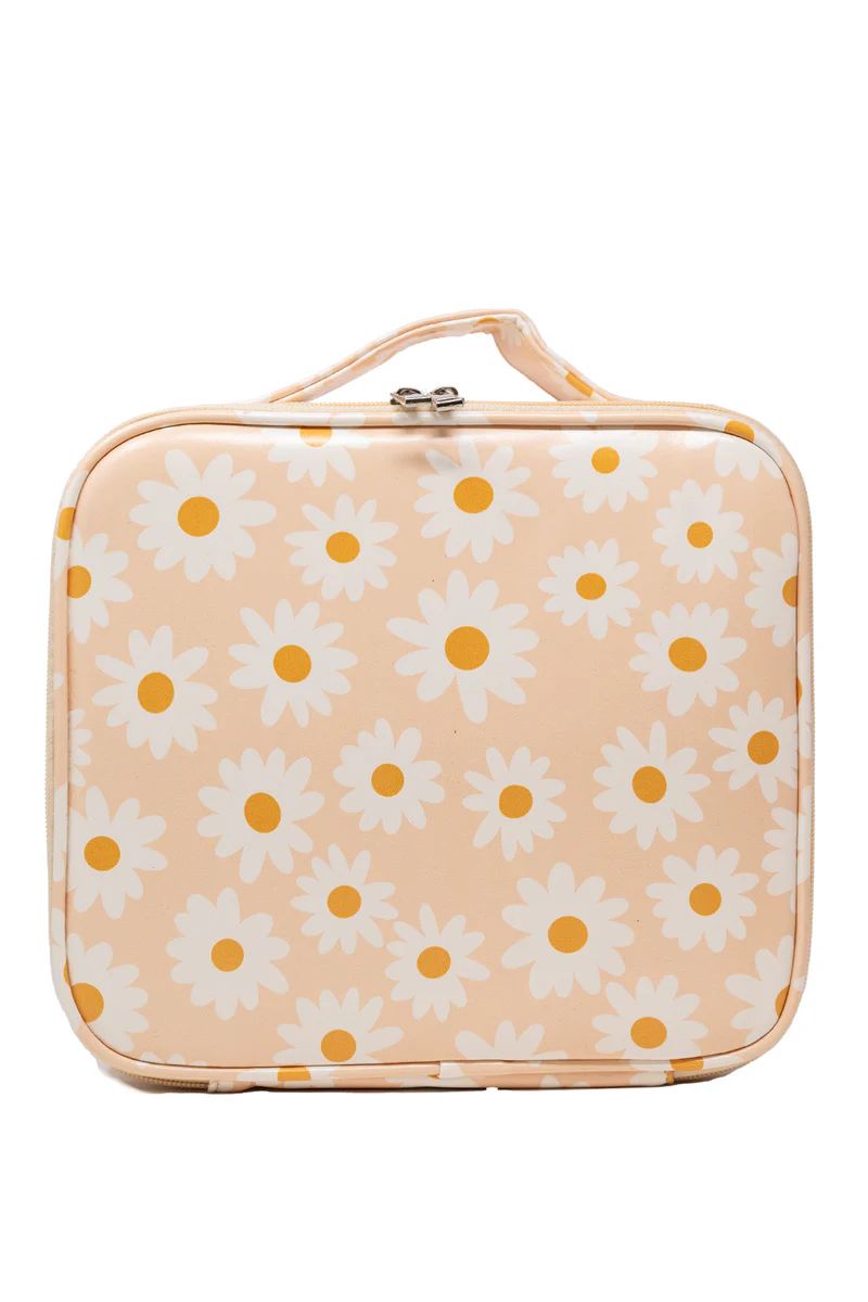 No Time To Spare Pink Daisy Makeup Bag | Pink Lily