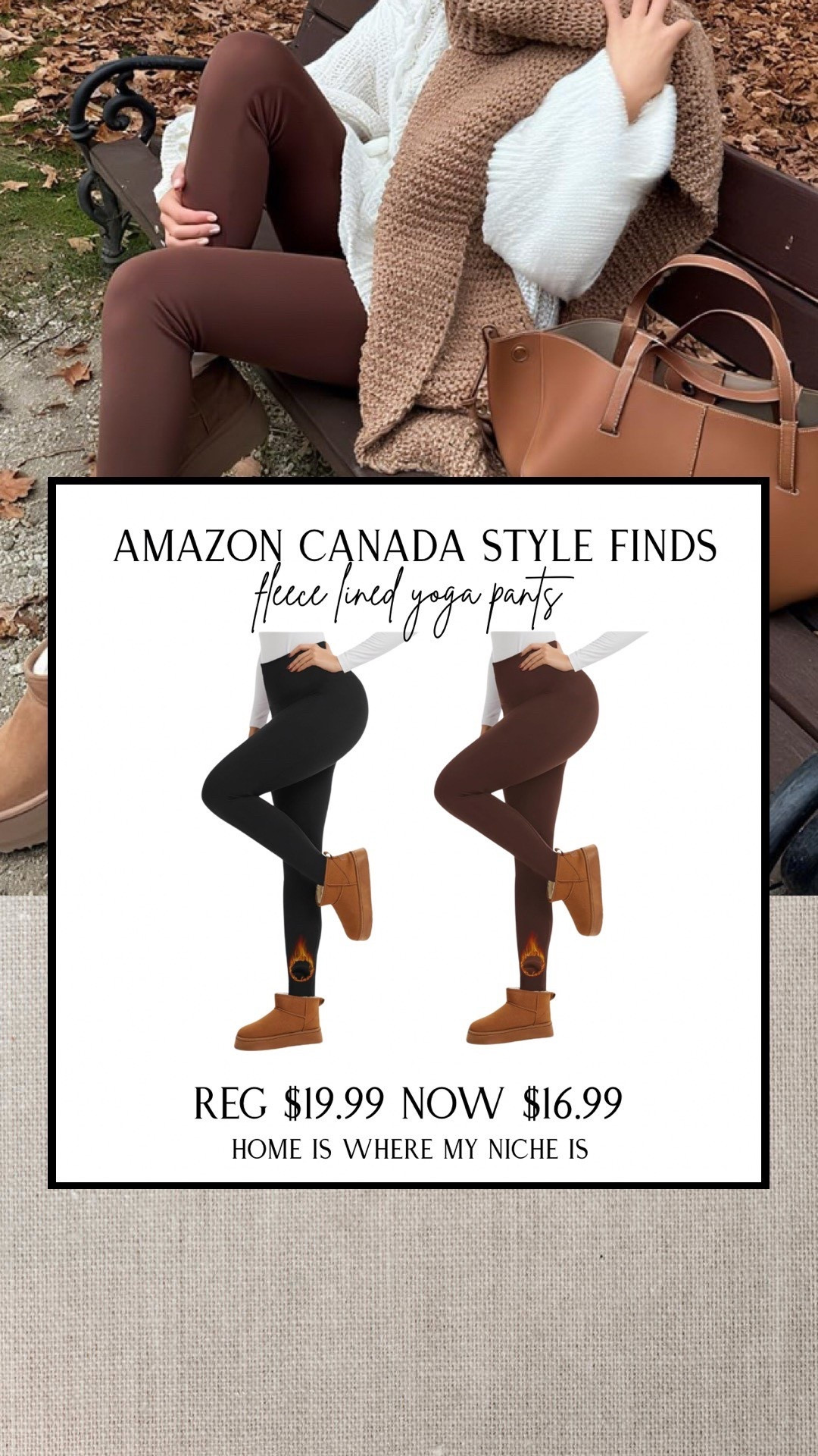 S T Y L E / I could use a couple pairs of these fleece lined yoga pants 🔥

Just ordered the slouchy socks that I linked, they would be perfect with these

Amazon Canada | Winter Wear | Cozy Outfit | Workout

#LTKcanada #LTKwinter #LTKsale