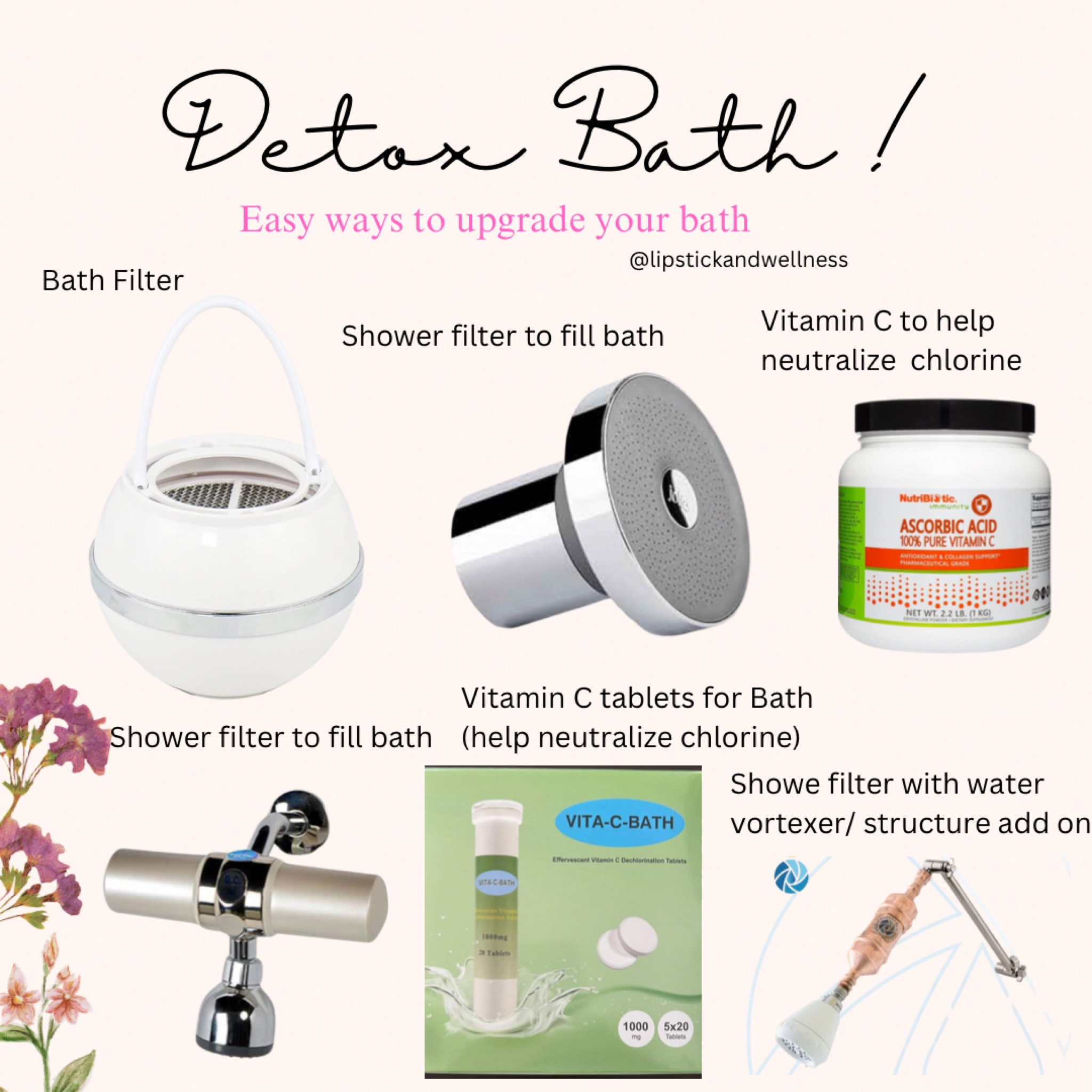 More detox bath essentials including water filters for your bath 🛁✨#detoxbath #bath #bathessentials #detox #waterfilter #bathfilter 

#LTKfindsunder100 #LTKfindsunder50 #LTKfamily