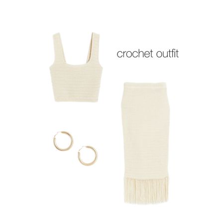 crochet, crochet outfit, crochet top, crochet skirt, summer outfit, vacation outfit, beach outfit, Spring , spring essentials, spring fashion , spring 2023, corsage, corset top, brown, white, top, H&M, H&M top, H&M corset , basics, basics H&M 

#LTKstyletip #LTKfit #LTKunder50