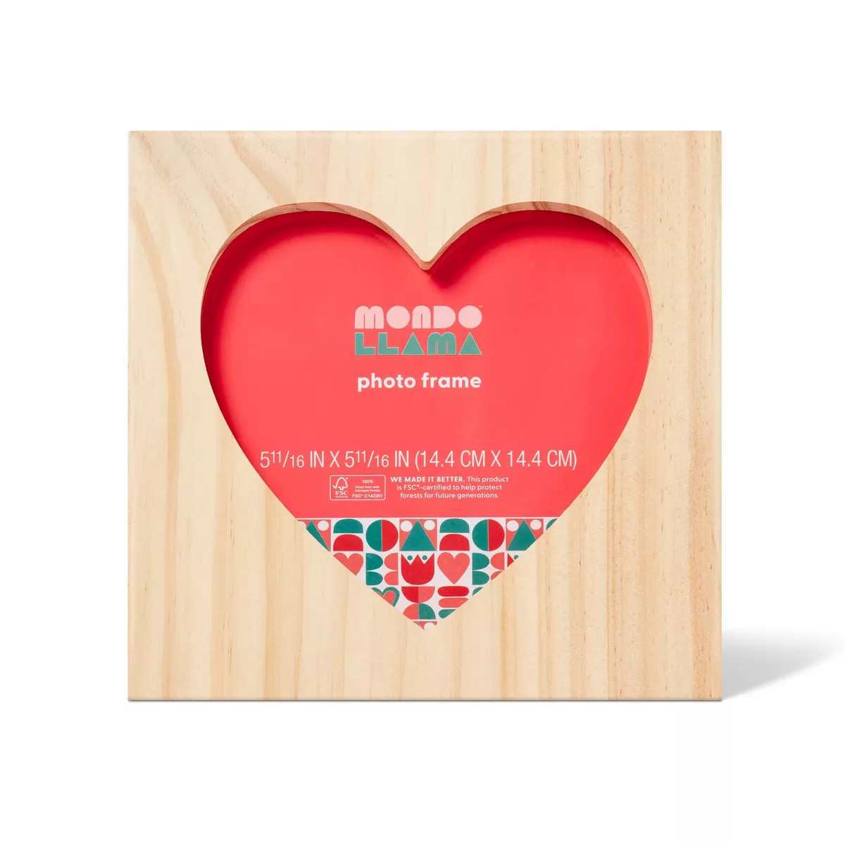 Valentine's Craft Heart Wood Frame - Mondo Llama™ | Target