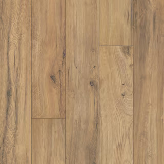 Outlast Golden Rustic Oak 12 mm T x 6.1 in. W Waterproof Laminate Wood Flooring (16.12 sq.ft./cas... | The Home Depot