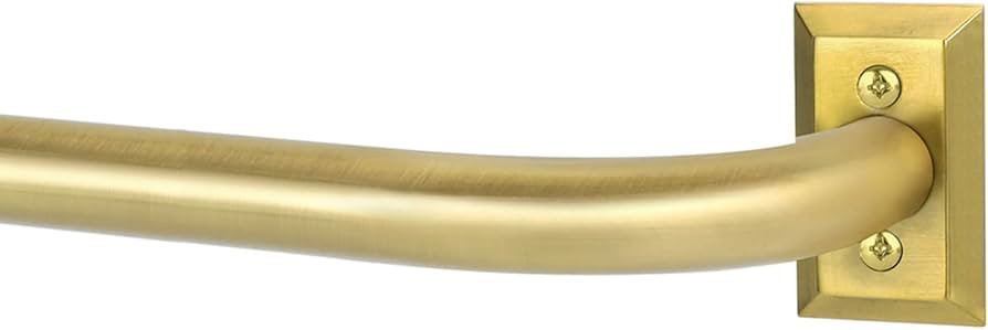 Gold Wrap Around Curtain Rods,Gold Curtain Rods for windows 28 to 48 Inch(2.3-4Ft),Adjustable Bla... | Amazon (US)