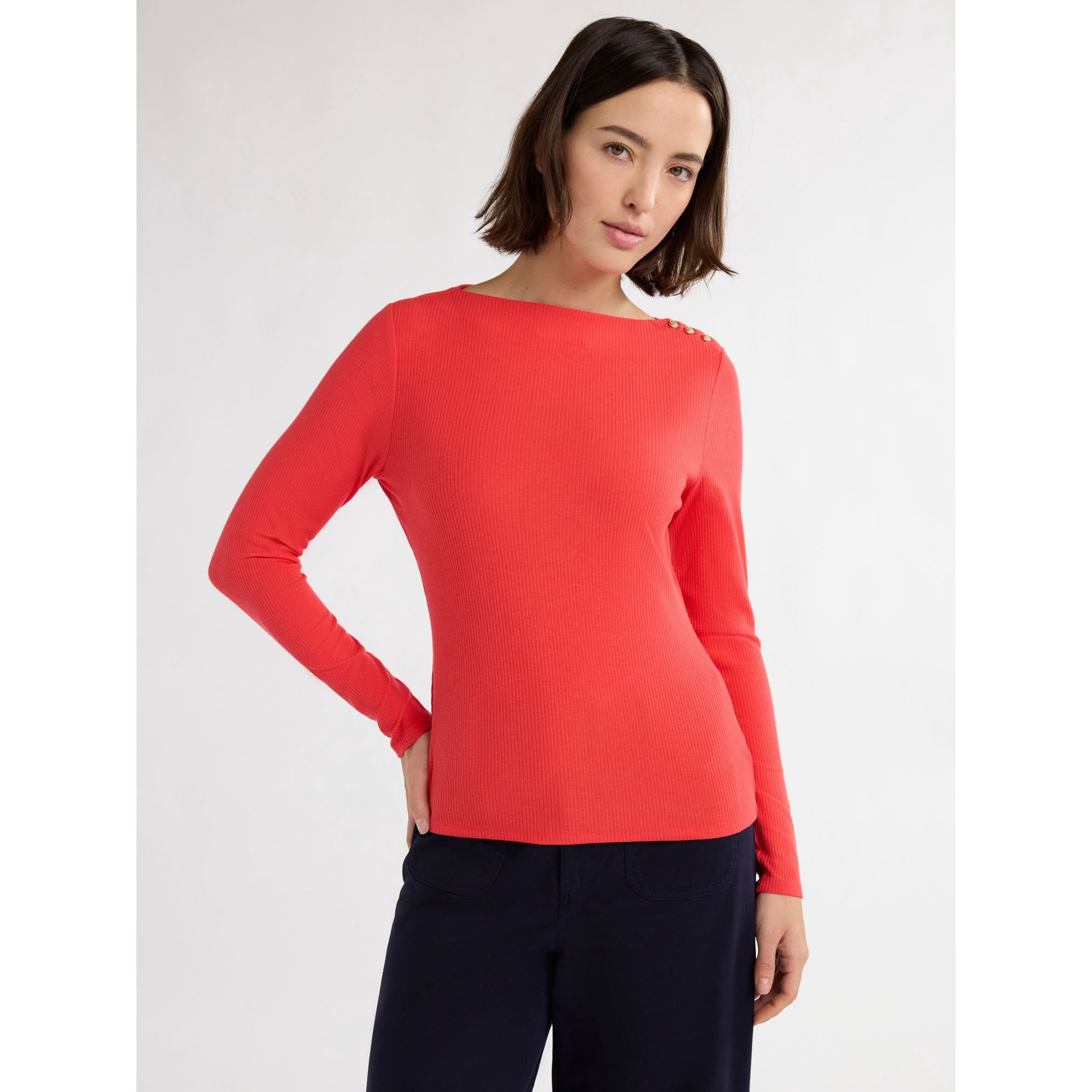 Free Assembly Women’s and Women's Plus Boatneck Top with Long Sleeves, Sizes XS-4X - Walmart.co... | Walmart (US)