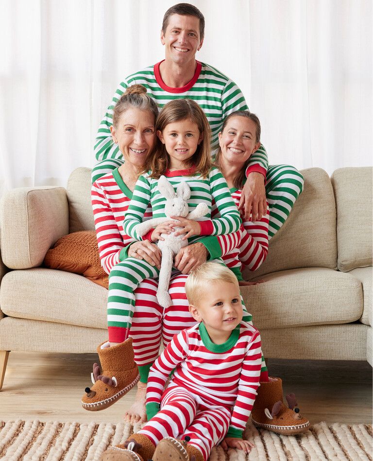 Red & Green Stripe Matching Family Pajamas​ | Hanna Andersson