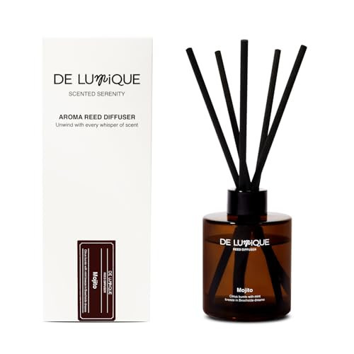 De Lumique Mojito Reed Diffuser Oil – Long Lasting Diffusers for Home with Mint, Lime, Rum & Apple – Premium Home Fragrance Crafted by Expert Perfumers – 150ml | Amazon (US)