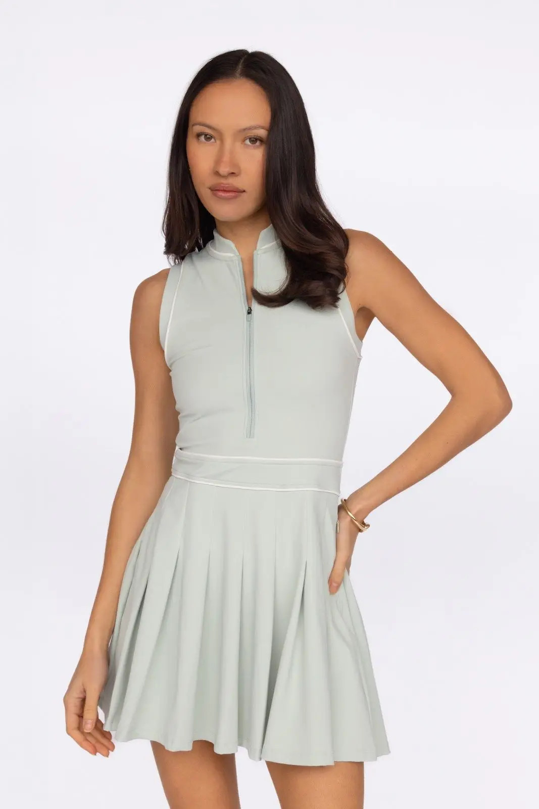 Fore-té Club Attire Tate Tennis Dress Regular Hem in Mint at Nordstrom, Size Small | Nordstrom