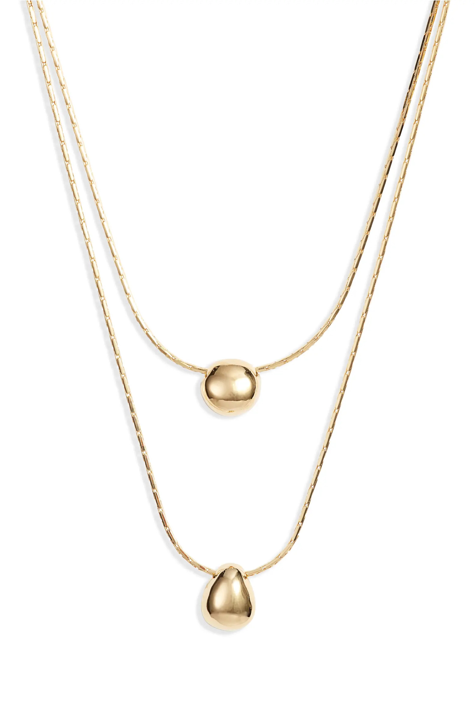 Nordstrom Demi Fine Double Droplet Layered Necklace | Nordstrom | Nordstrom
