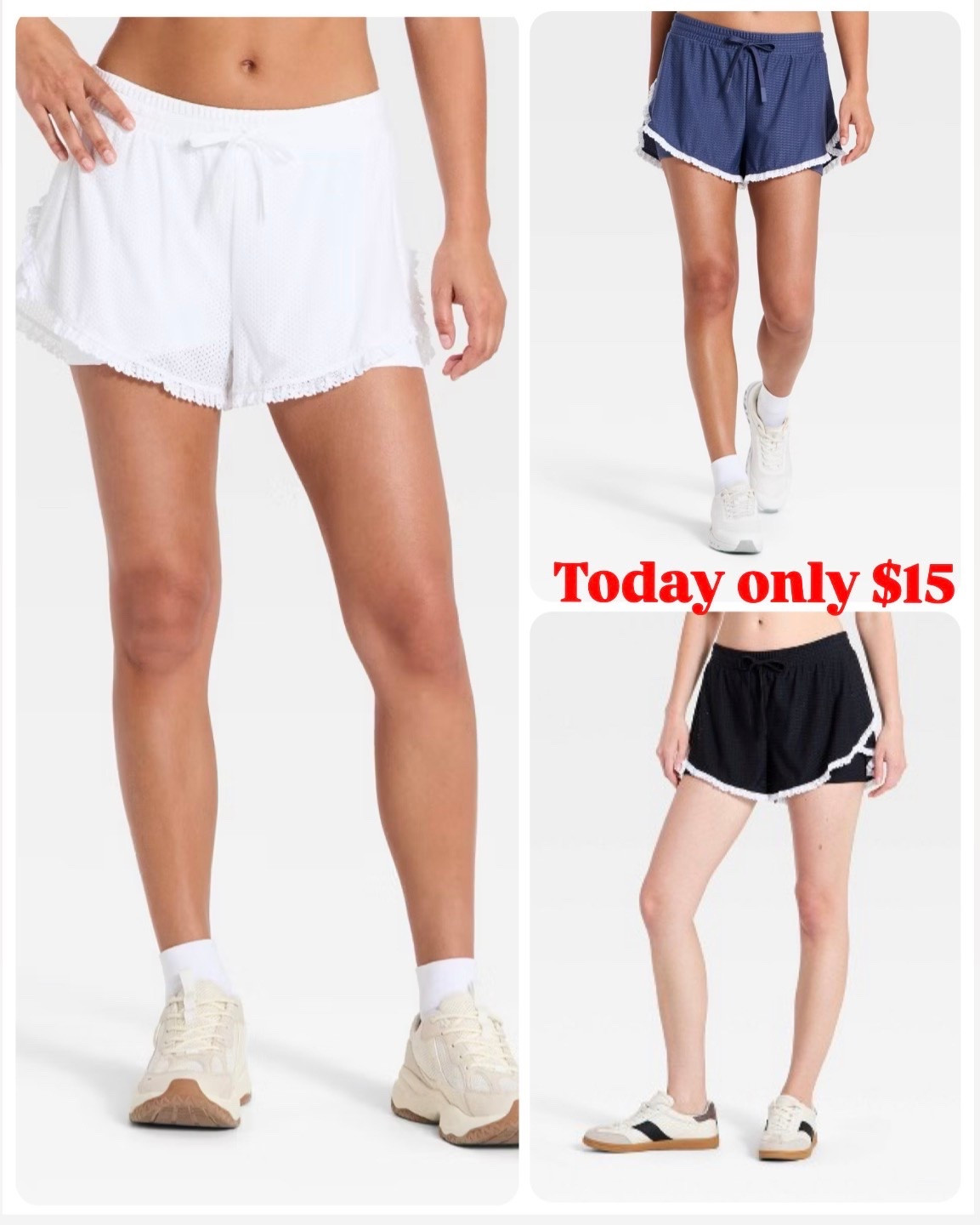 Crochet trimmed active shorts so good and on sale today for $15

#LTKSaleAlert #LTKActive