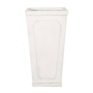 CHRISTOPHER KNIGHT HOME Greg 16 in. W x 30.5 in. H Antique White Concrete Outdoor Patio Lightweig... | The Home Depot