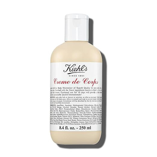 Kiehl's Creme de Corps, Rich, Luscious Body Lotion, with Cocoa Butter and Shea Butter for Fast Ab... | Amazon (US)