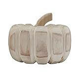 Creative Co-Op Large Hand-Carved Paulownia Wood (one Will Vary) Pumpkins, Natural | Amazon (US)