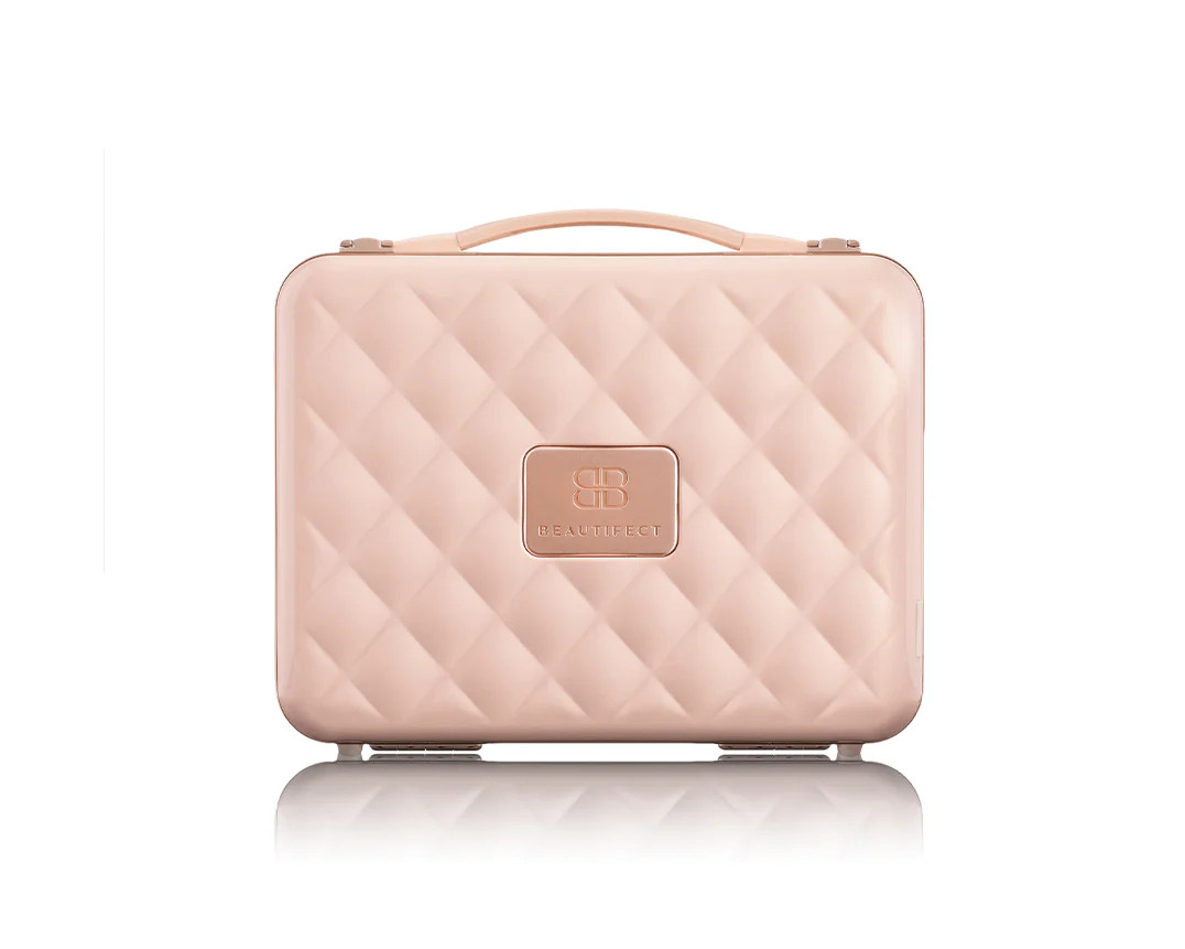 The Beautifect Box in Nude | A Portable Makeup Vanity With LED Mirror | Beautifect