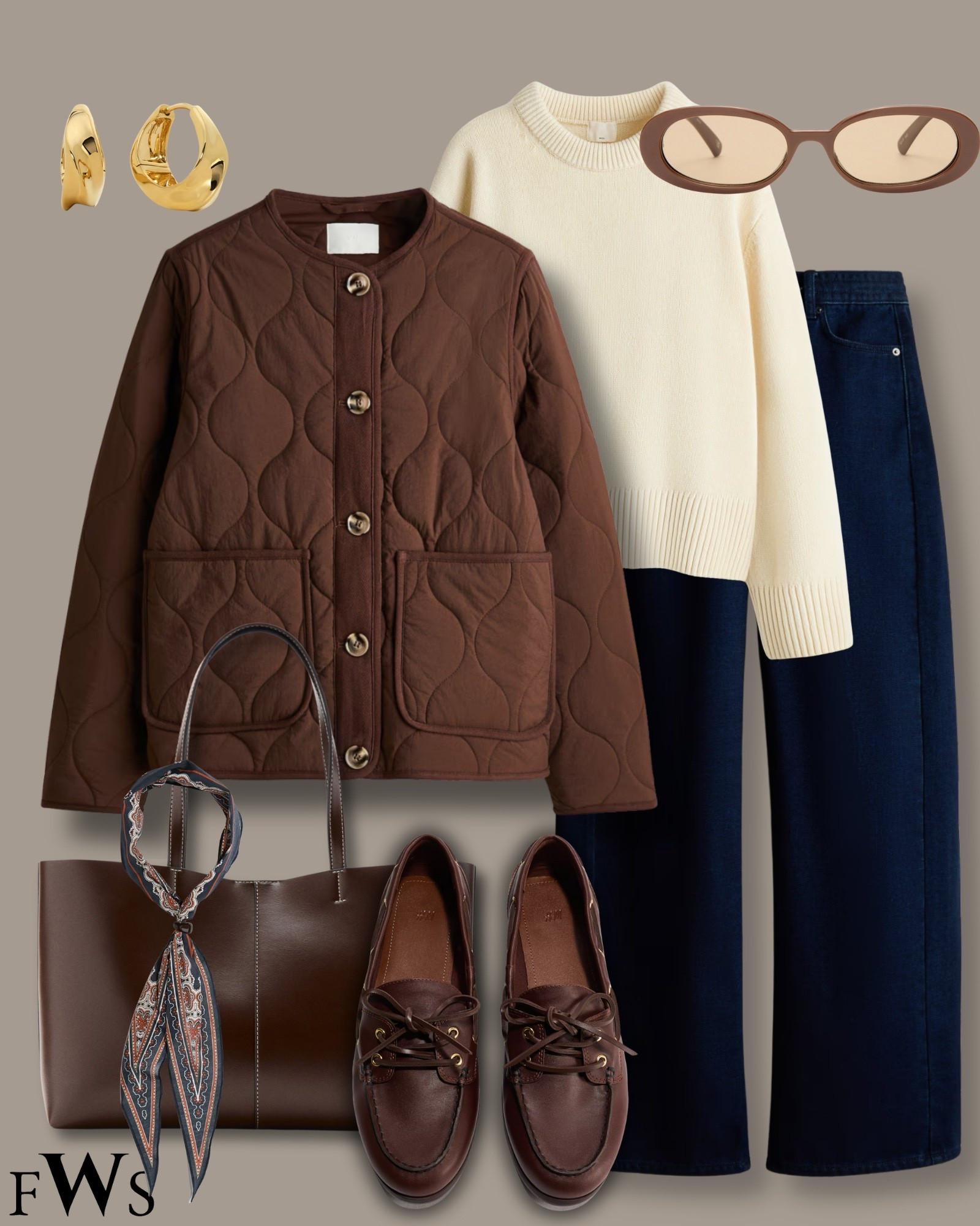 Styling a short quilted jacket 🤎

#LTKwinter #LTKstyletip #LTKover50style