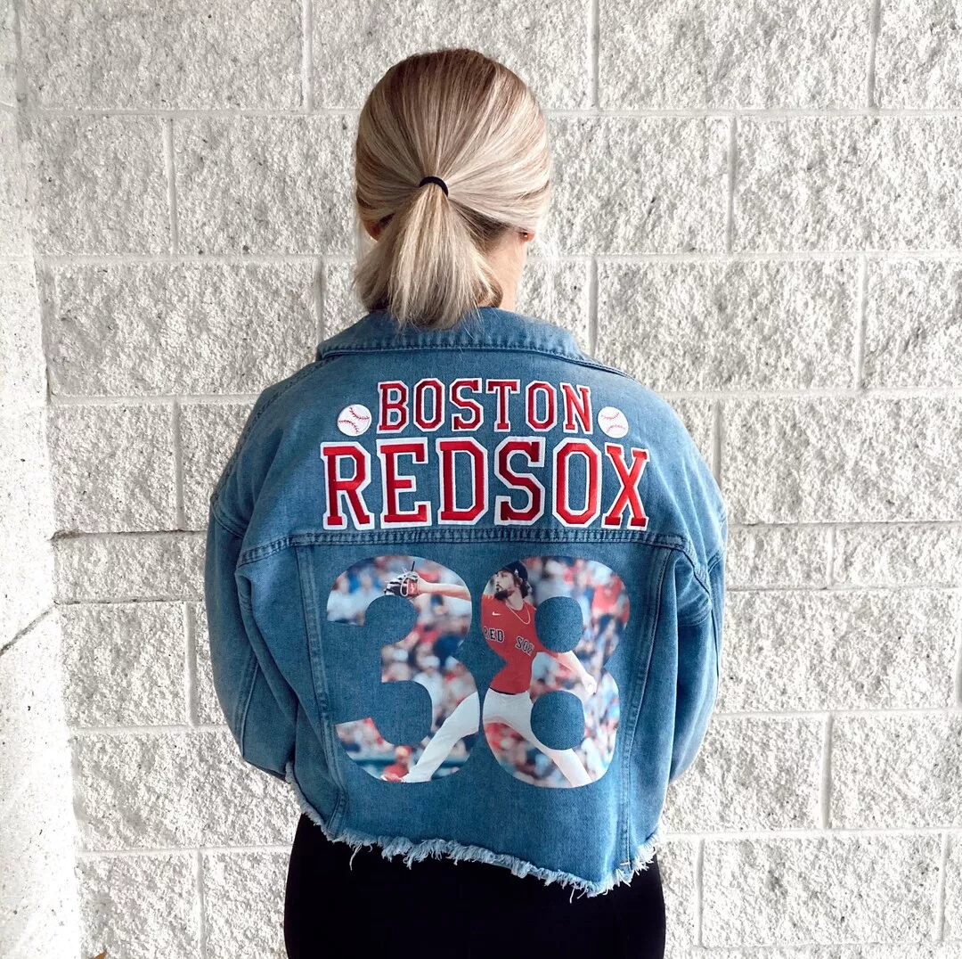 Red sox denim on sale jacket