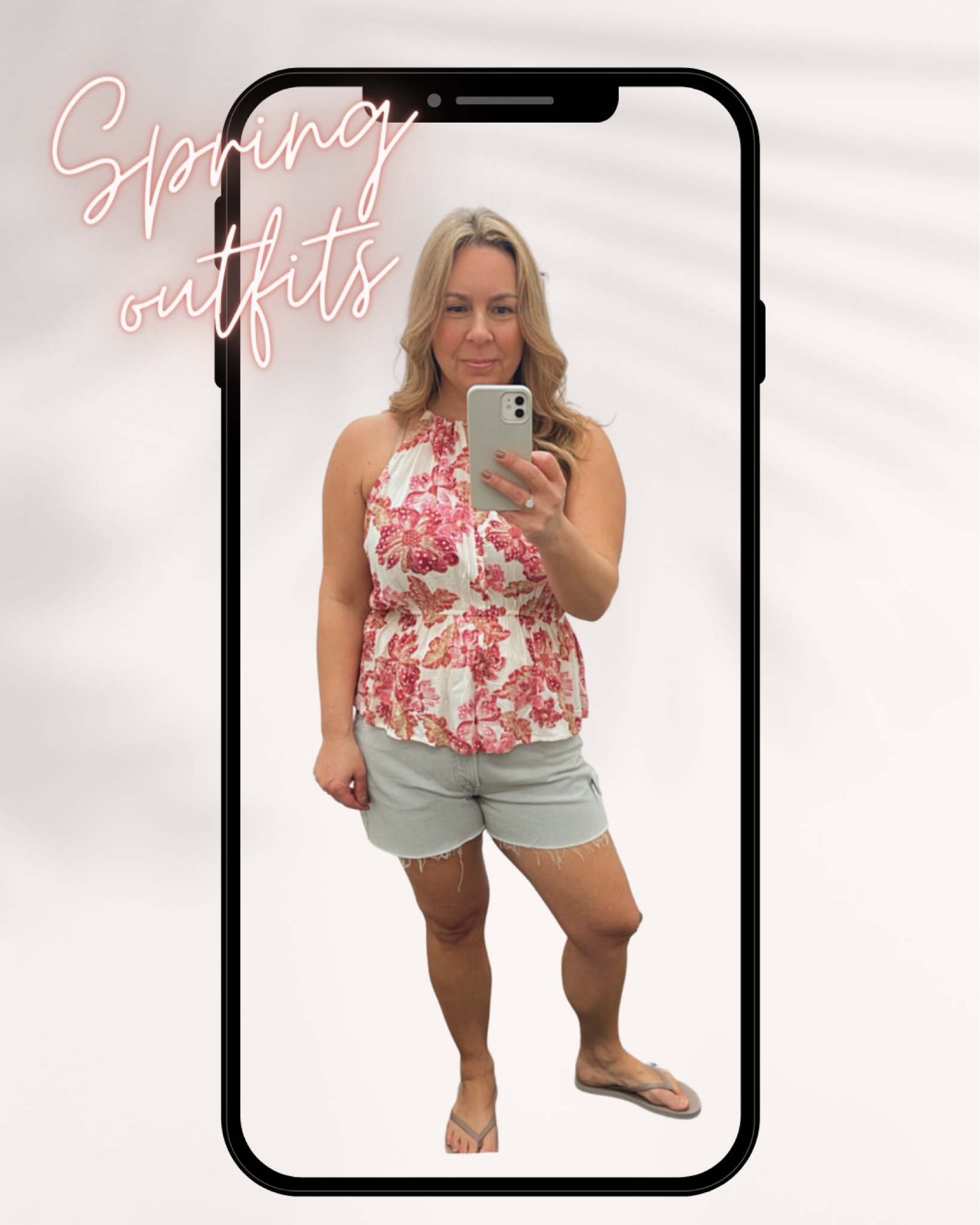 Spring outfit idea! Wearing a large on top but would def size down and a 12 in jean shorts






Vacation outfit, midsize fashion, summer style #ltkfind #ltkunder50

#LTKSeasonal #LTKtravel #LTKsalealert