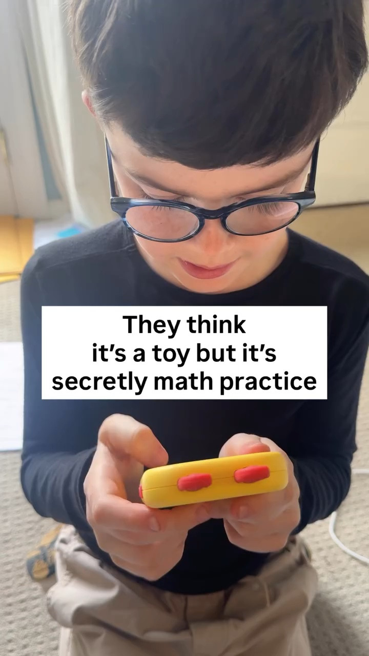 This “toy” is literally MATH PROBLEMS disguised as a game and all 4 of my kids from ages 7-12 have been fighting over it. It does everything from single digit addition/subtraction all the way up to double digit multiplication/division. 

(handheld math game, math learning toy for kids, educational math toy, kids math practice game, screen free educational toy, portable learning toy for kids, math facts practice game, homeschool math toy, travel toys for kids, quiet toys for kids, educational toys for elementary kids, brain games for kids, STEM toys for kids, learning games for kids, Montessori math toys, classroom math games, car ride toys for kids, restaurant toys for kids, boredom buster toys for kids, stocking stuffer educational toys)

#LTKmomlife #LTKKids #LTKTravel