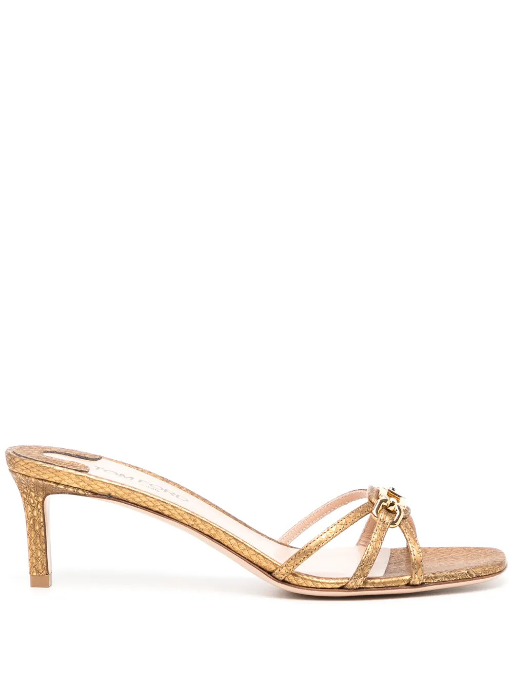 TOM FORD 55mm Leather Mules | Brown | FARFETCH | Farfetch Global