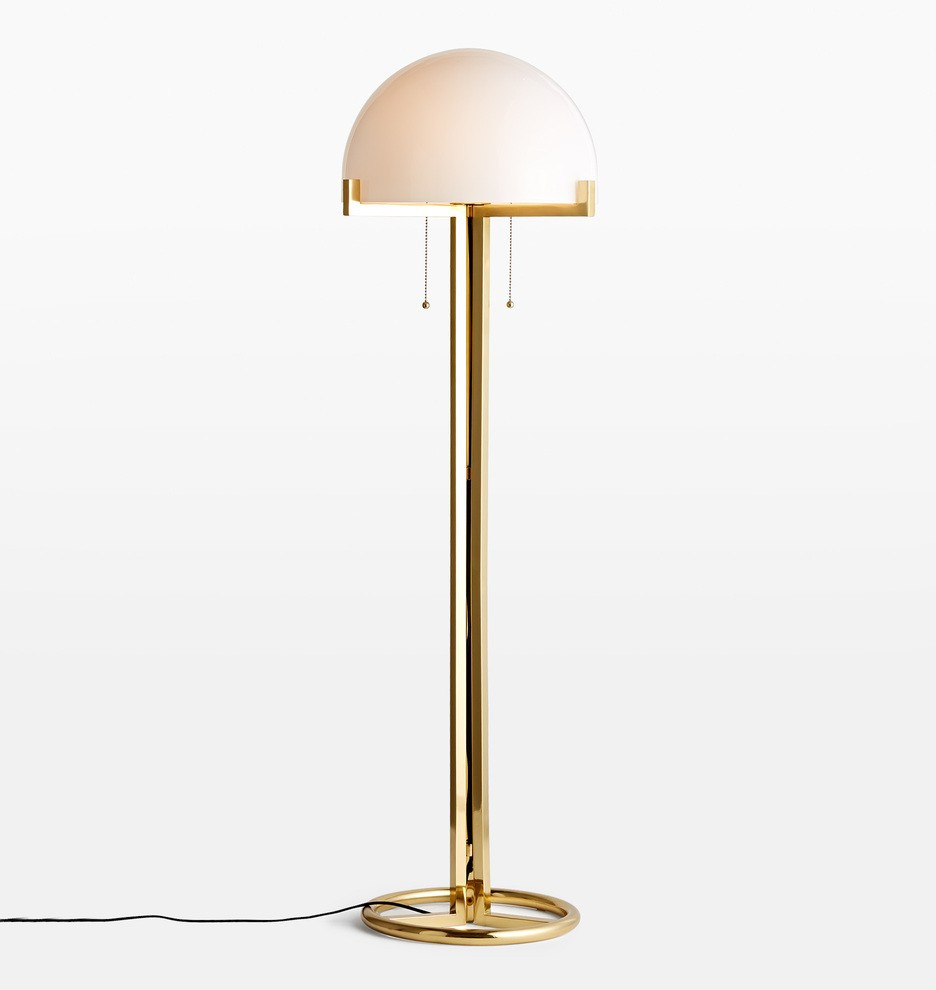 Altadena Glass Shade Floor Lamp
 | Rejuvenation | Rejuvenation