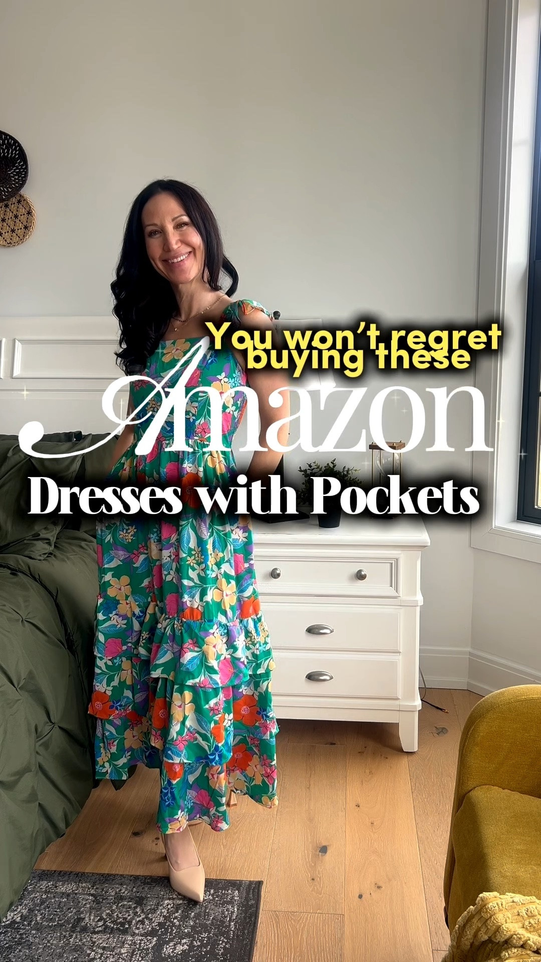 Who doesn’t love a dress with pockets? These two dresses were the best purchases I’ve made from Amazon in a while. I got so many compliments and they were super comfortable size small in both. #summerdresses