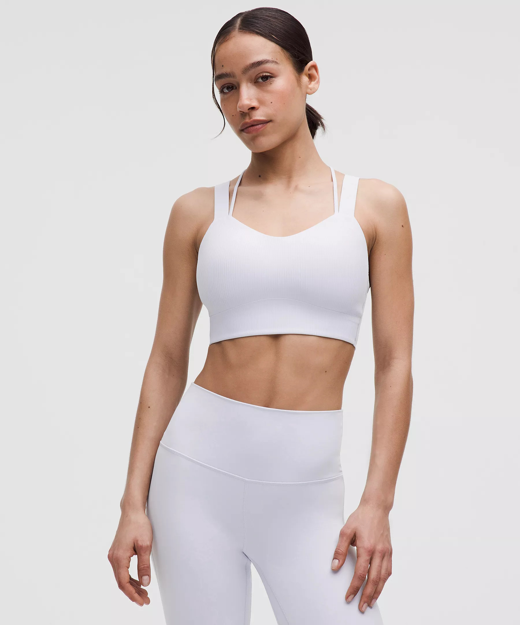 Like a Cloud Ribbed Longline Bra *Light Support, D/DD Cup | Women's Bras | lululemon | Lululemon (US)
