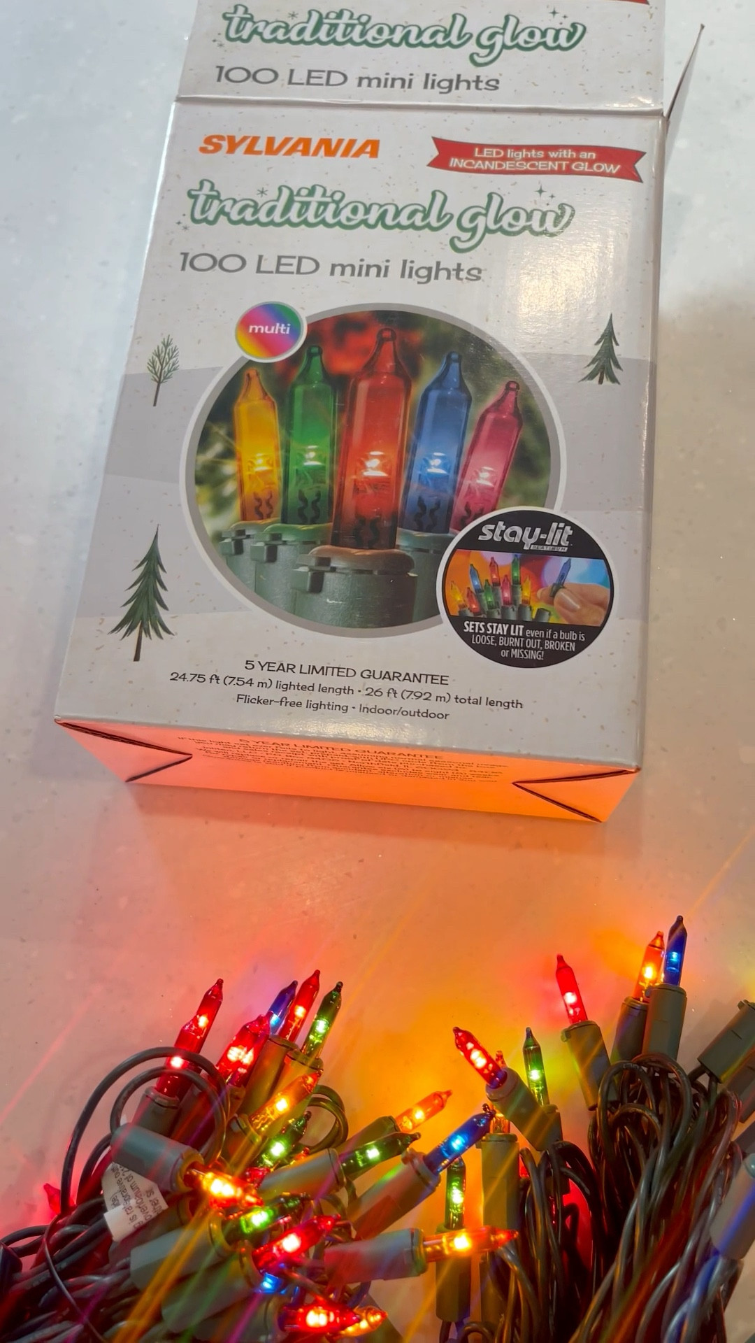 Sylvania traditional glow Christmas lights 
LED incadescent glow on sale for 40% off!

#LTKSaleAlert #LTKHoliday #LTKSeasonal