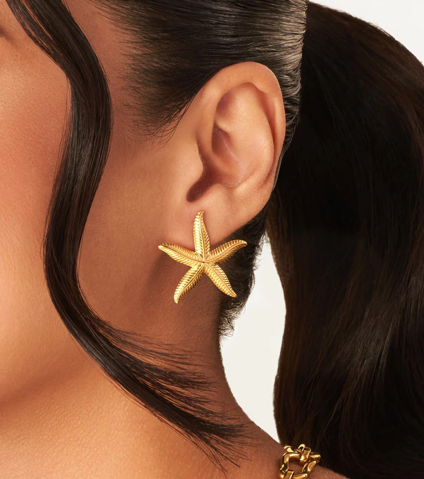 Stellar Starfish Earrings (Gold) | Abbott Lyon