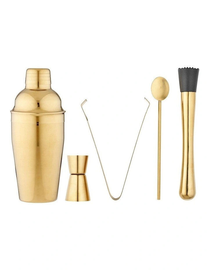 TempaAurora Cocktail Set 5 Pack in Gold | Myer