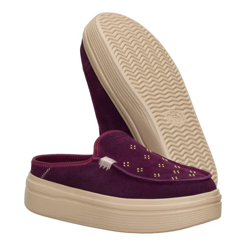 Austin Lift Suede Stud - Fig Purple | HEYDUDE