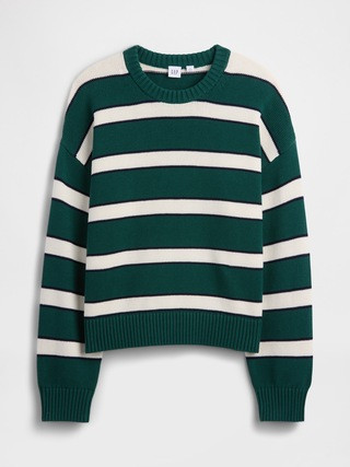 Relaxed Cotton Crewneck Sweater | Gap Factory