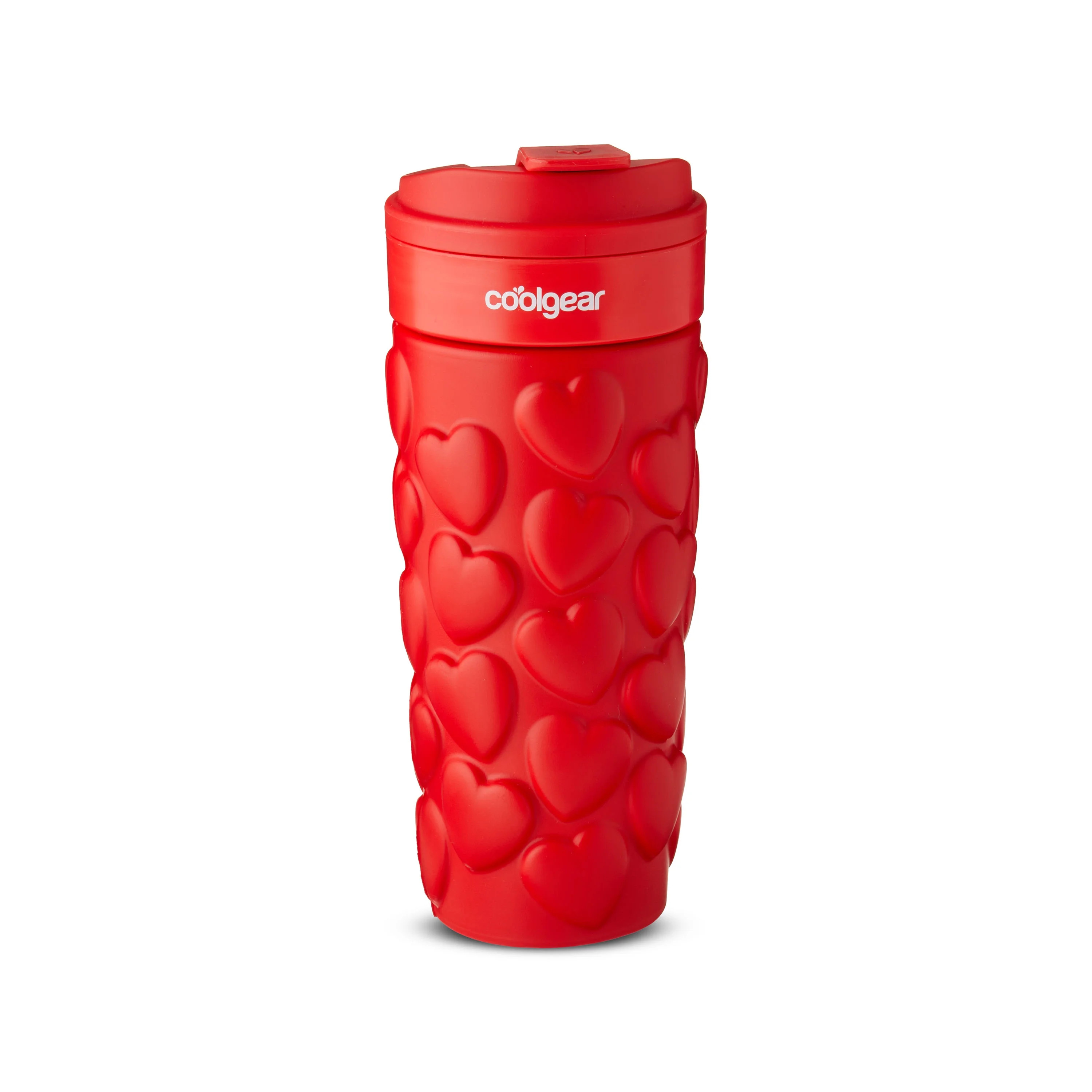 Way To Celebrate 20 Fluid Ounce Heart Sleeve Coffee Tumbler - Red | Walmart (US)