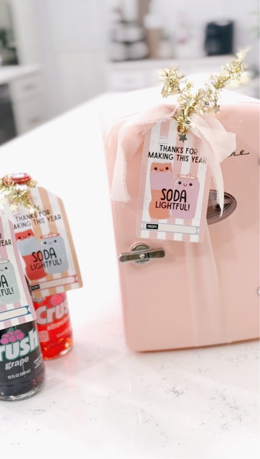 End of year teacher and staff gift tags and mini fridge 

The Letter Vee / End of year gift / end of school year / last day of school 

#LTKSeasonal #LTKKids