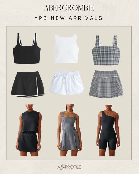 YPB New Arrivals // Abercrombie, activewear, spring activewear, spring activewear outfits, athleisure, Abercrombie activewear, neutral activewear, activewear romper, spring workout clothes, cute activewear outfits, spring fashion, spring style