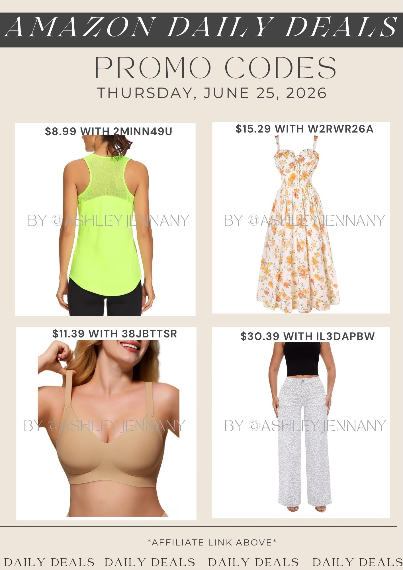 Amazon deals

#LTKSaleAlert #LTKMidsize #LTKootd