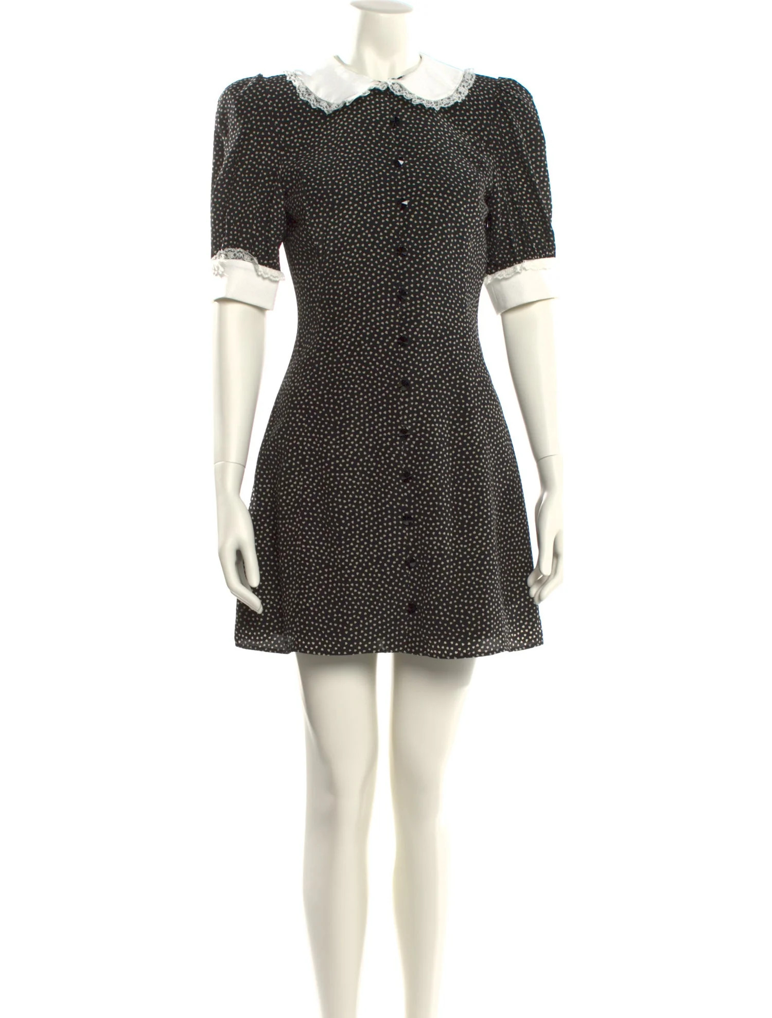 Alessandra Rich Silk Mini Dress - Black Dresses, Clothing - ARH25668 | The RealReal | The RealReal