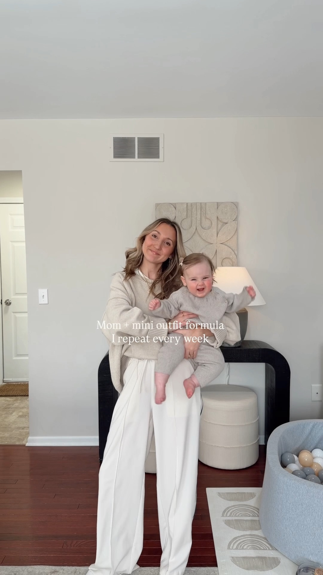 Sized up to XL in sweater for oversized look! Pants are tts