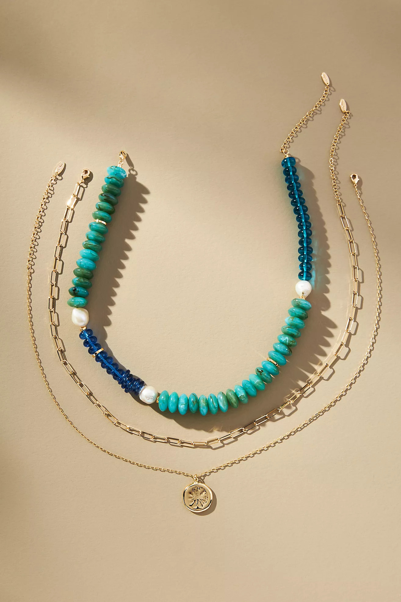 Shades of Sea Triple-Layer Necklace | Anthropologie (US)