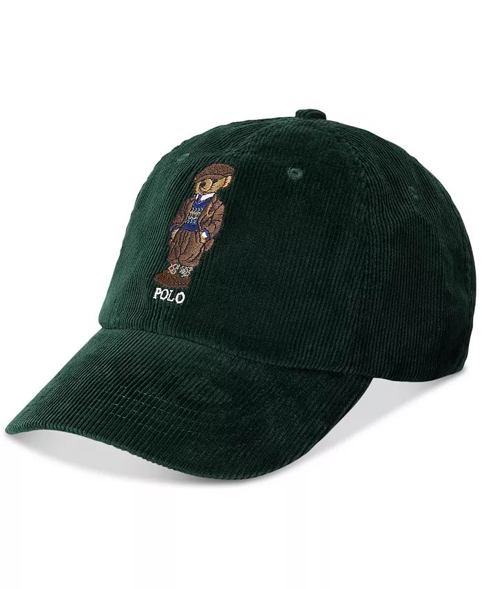 Men's Polo Bear Corduroy Ball Cap | Macys (US)